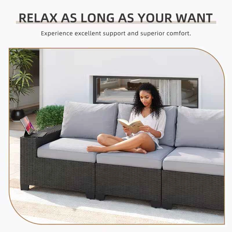 Brand new 6pc patio sectional set. In boxes . Unassembled - photo 4