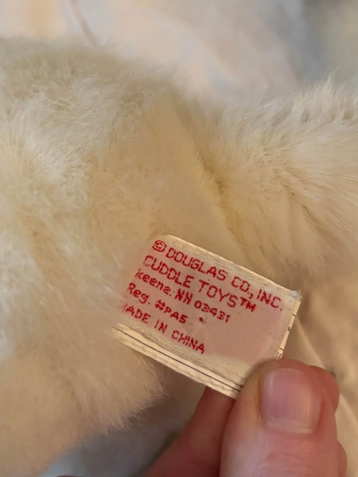 Vtg Douglas Cuddle Toys Albino Ferret Plush Pink Tag 1990s - photo 5