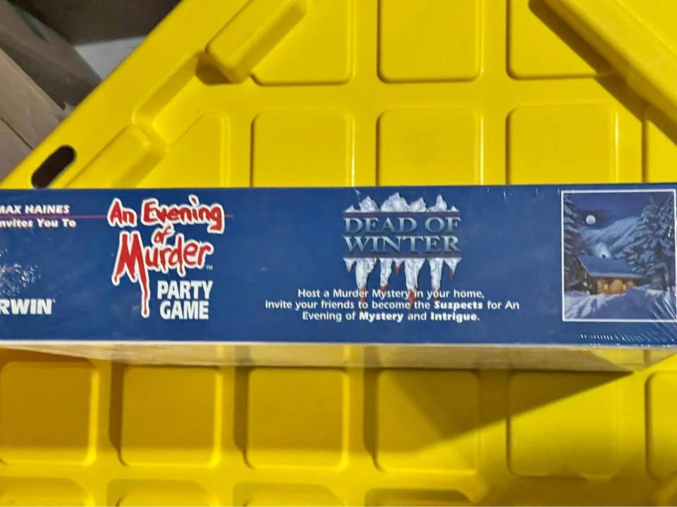 An evening of murder party game - vintage - new still wrapped in