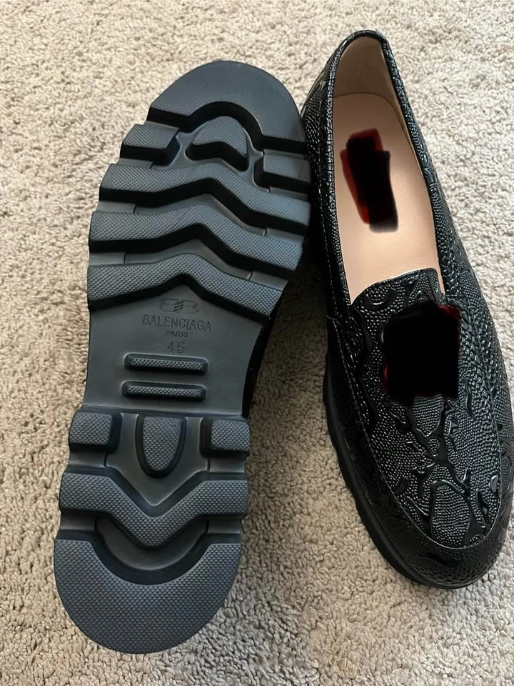 Brand New Black dress shoes with bag (US 11.5/ EUR 45) - photo 4