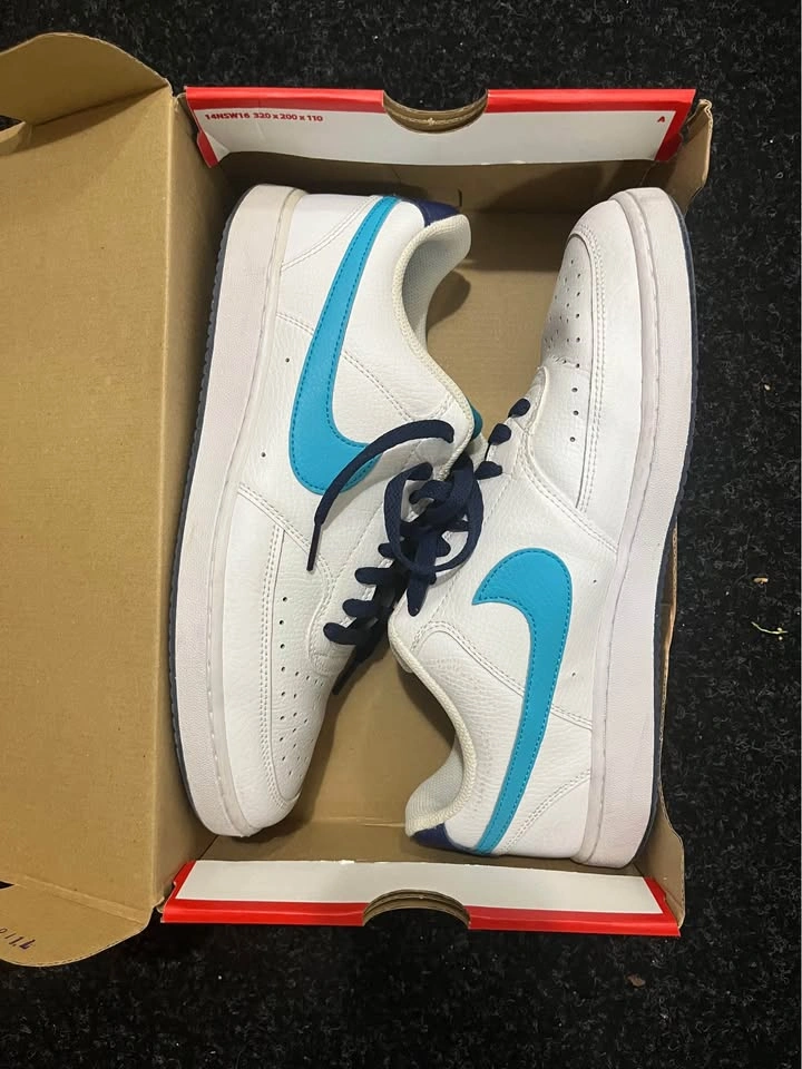 Nike Court Vision Lo NBA White/Turquoise Blue (US 10) - photo 3