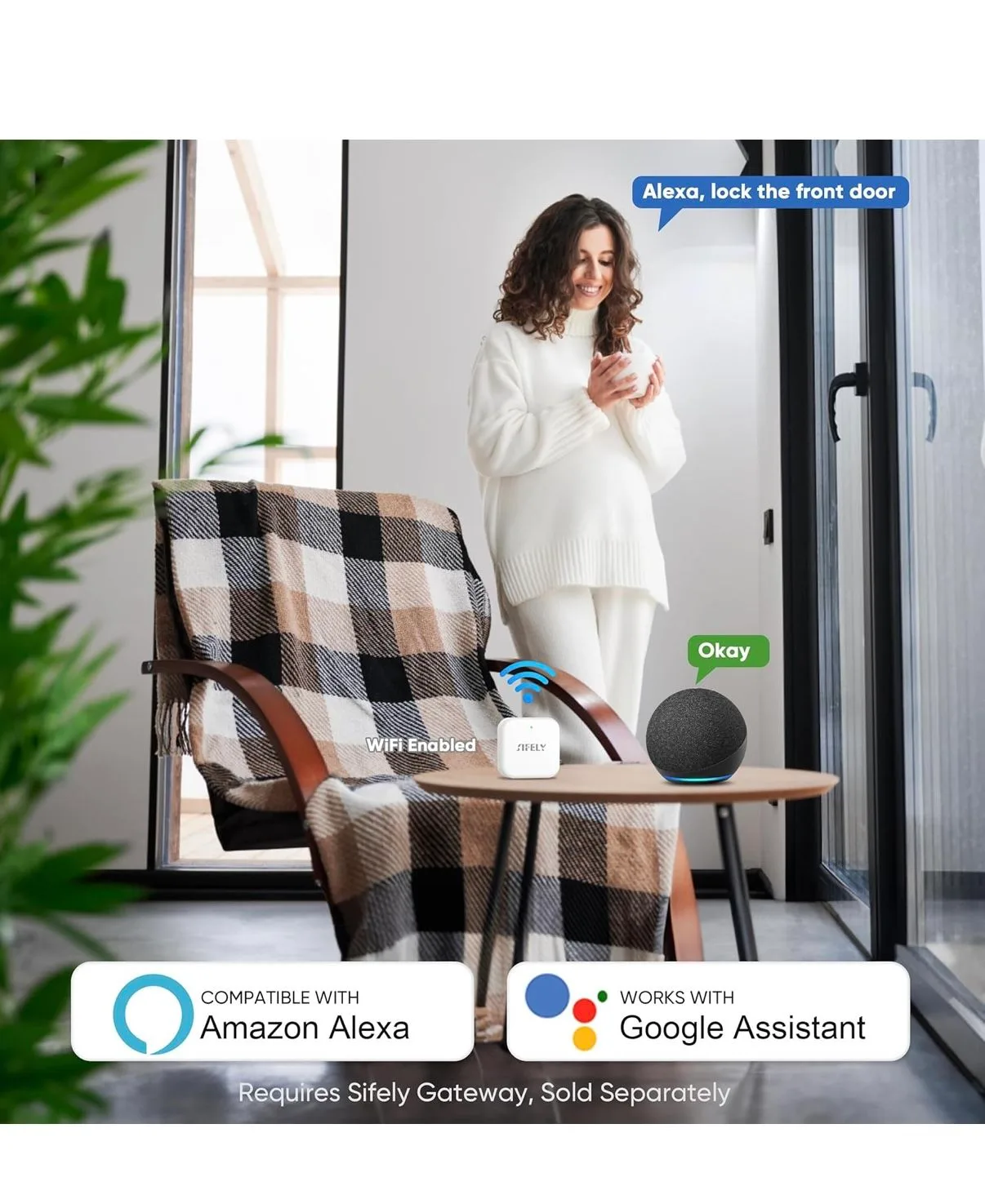 Sifely S Smart Lock – Keyless Entry Fingerprint & Keypad (New) image indicator(9)