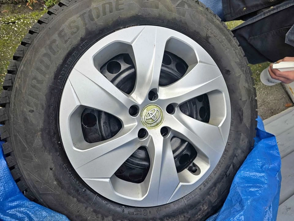 Bridgestone Blizzak DM-V2 Tires 225/65R17 on OEM Toyota Rims