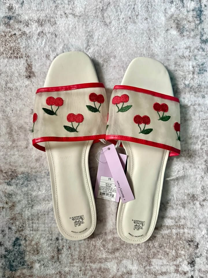 New with tags: Target Cherry Slide Sandals