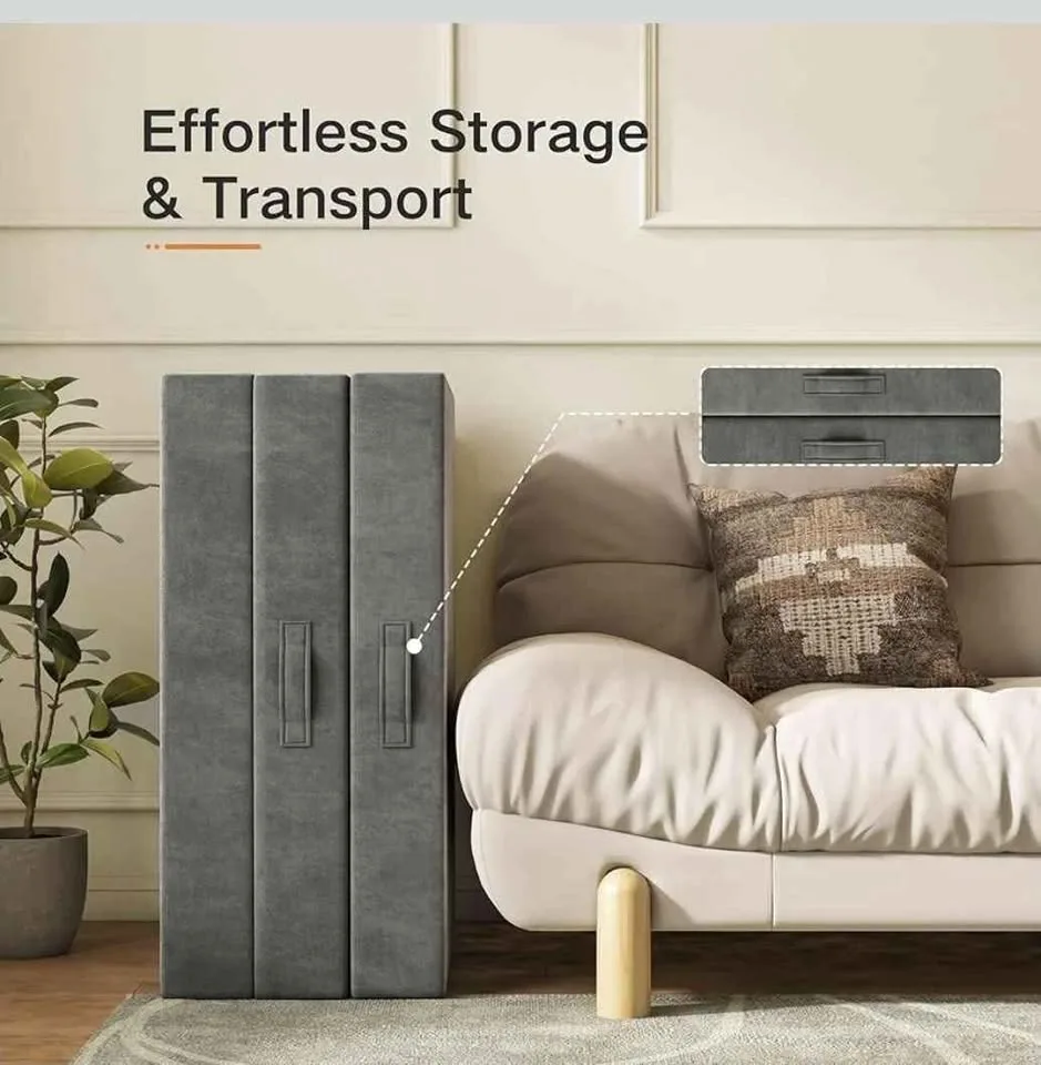 PurrJoys 4" Twin Tri-Fold Memory Foam Mattress NEW image indicator(3)