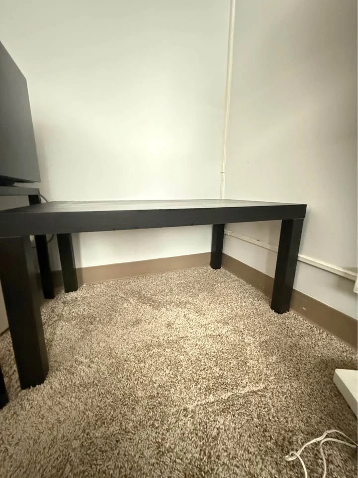 Coffee Table / Center Table with Storage Shelf – Black- Brown - photo 3