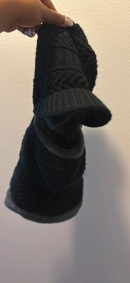 Winter Knitted Balaclava Beanie Hat Warm Cycling Ski Mask - photo 2