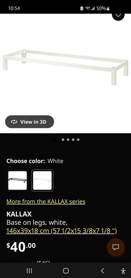 Kallax tv stand on base - photo 2