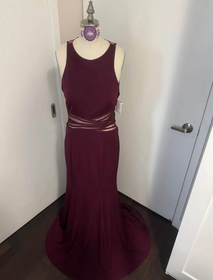 Ladies Size 14 Merlot Evening Dress - New With Tags - photo 2