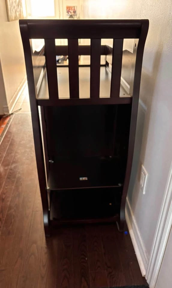 Sleigh Style Baby Changing Table with Drawers - photo 4