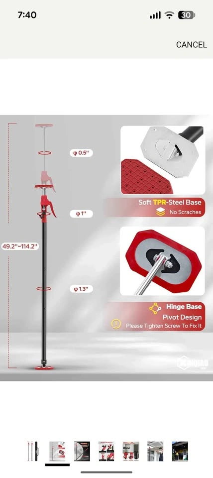 Xinqiao Third Hand Tool Support 125cm-290cm 2pcs - photo 3