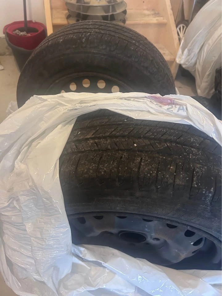 Michelin 205/60R15 Tires on Nissan Wheels with Rims - photo 5
