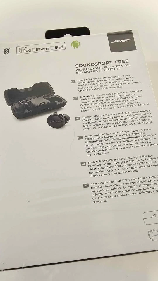 Bose sound sport free earbuds Open box new - photo 3