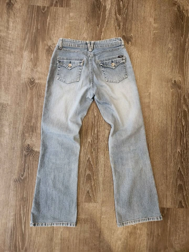 Y2K Angels Flared Light Wash Jeans - photo 2