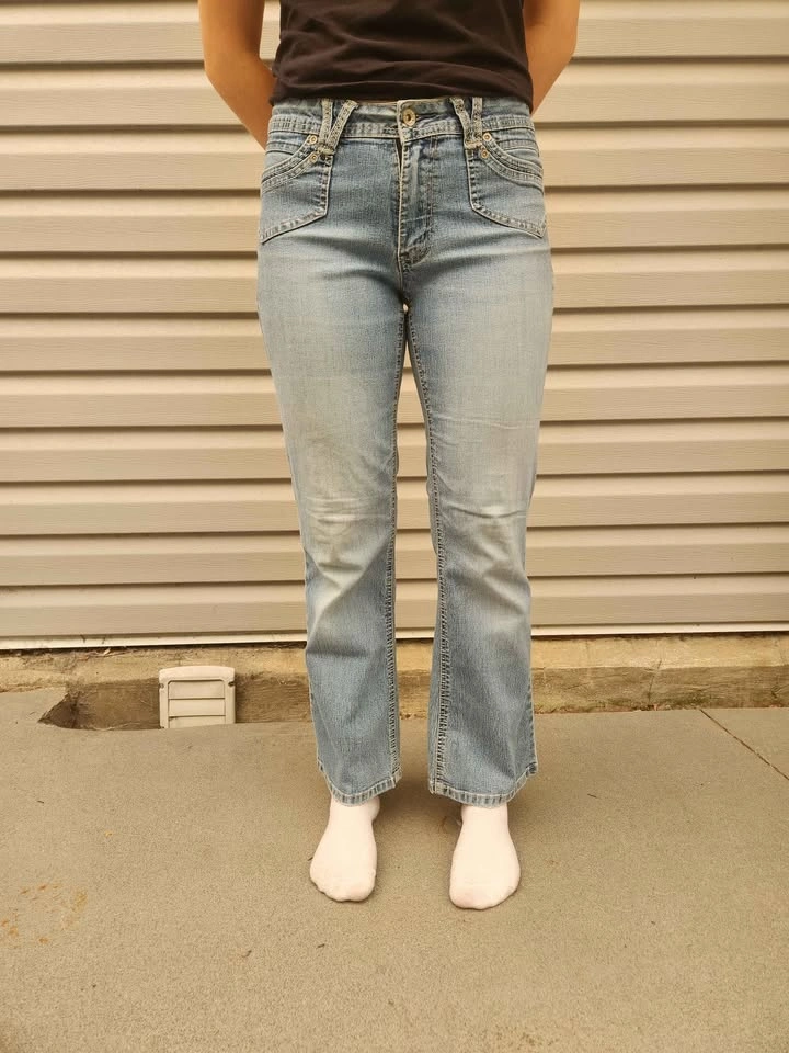 Y2K Angels Flared Light Wash Jeans - photo 4