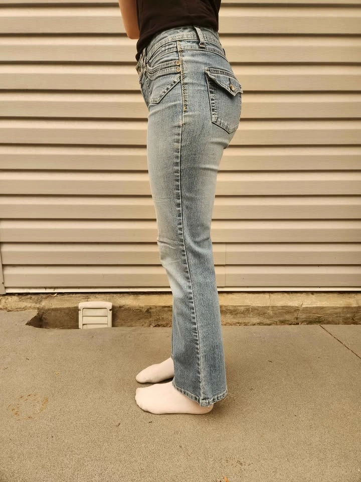 Y2K Angels Flared Light Wash Jeans - photo 5
