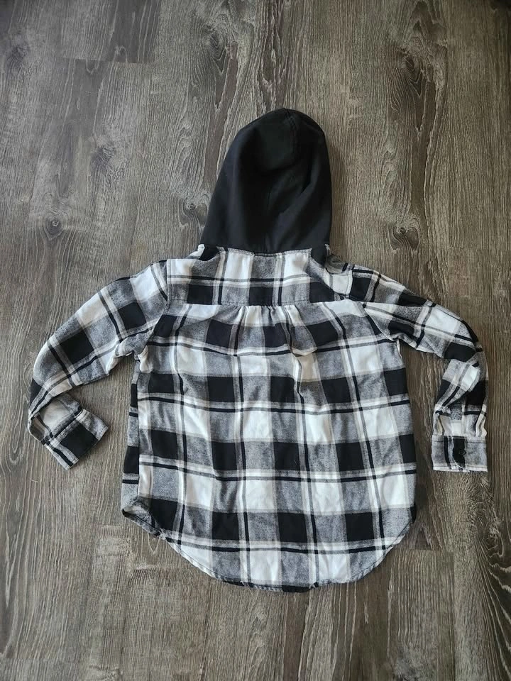 Bluenotes Hooded Plaid Flannel Shirt - photo 2
