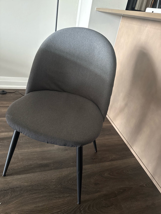 Structube Grey Chairs (4)