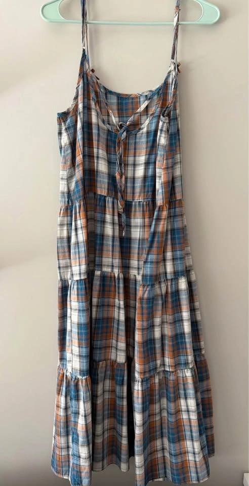 Kutir Plaid Midi Dress from Japan Fits Up To Medium - photo 2
