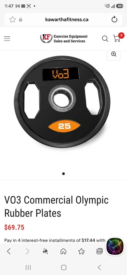 VO3 Commercial Olympic Rubber Plates - photo 3