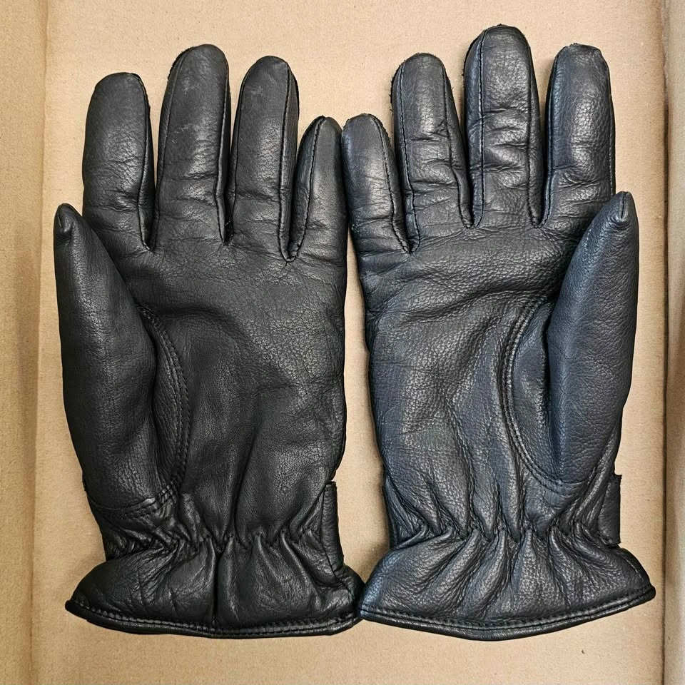 Black Genuine Leather Gloves with 3M Thinsulate - Men's M/Women' - photo 2