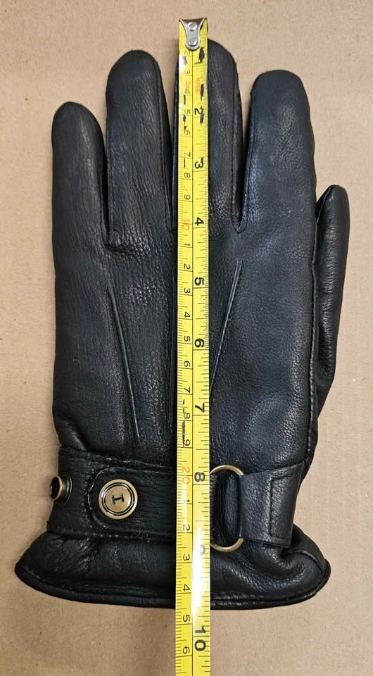 Black Genuine Leather Gloves with 3M Thinsulate - Men's M/Women' - photo 4