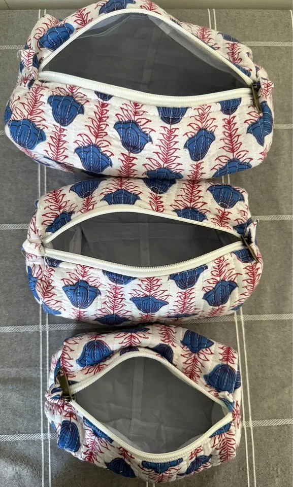 3 Piece Toiletries/ Jewelry/ Multipurpose Pouch Set image indicator(3)