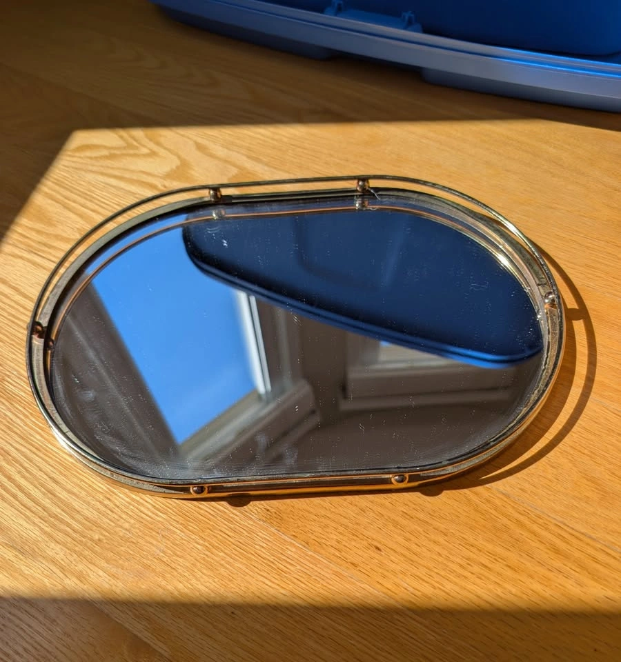 Vintage Brass Mirror Tray - photo 3