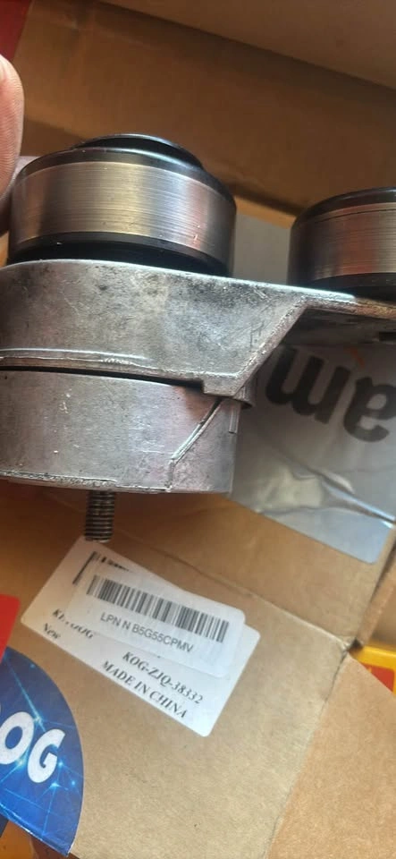 Aftermarket engine serpentine belt tensioner with pulley assembl - photo 3
