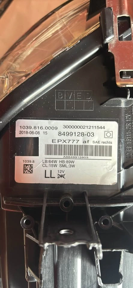 17-20 BMW 5-Series G30 Adaptive LED Headlight LH OEM - photo 4