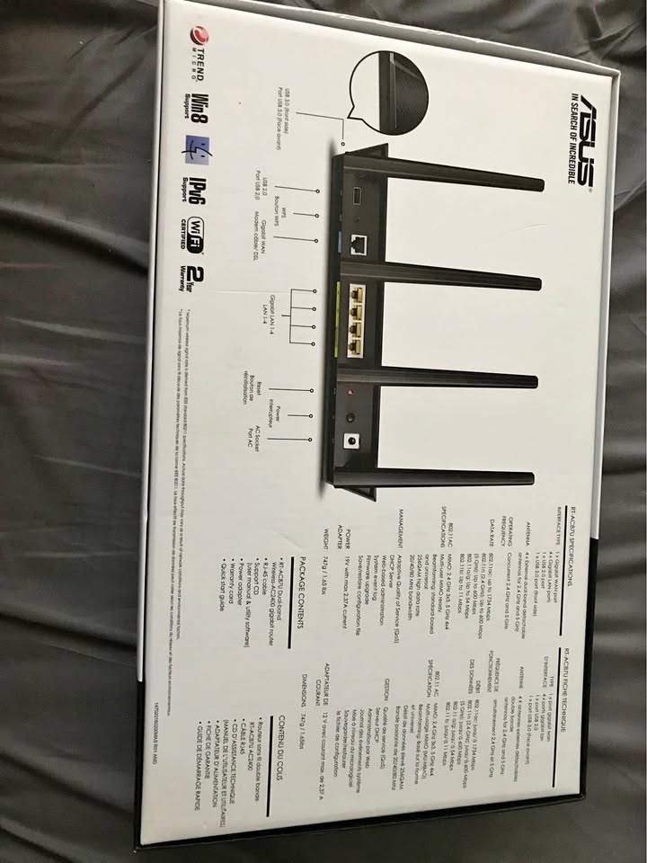 Router Asus, AC 2400 for sale