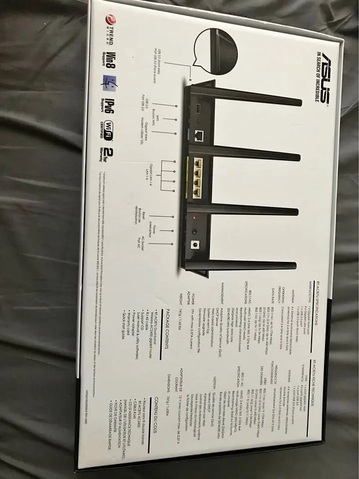 Router Asus, AC 2400 for sale thumbnail