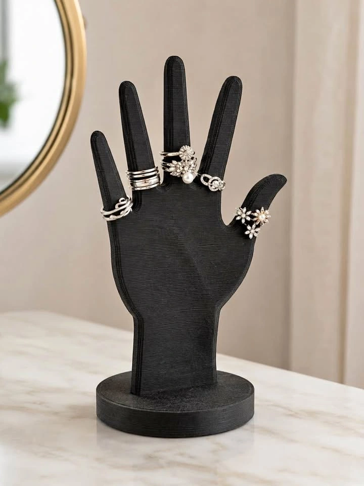 Black Hand Jewelry Display Stand