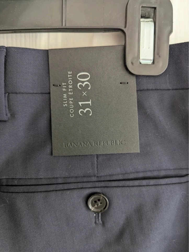 BNWT Men’s Banana Republic x Marzotto Wool Slim Fit Dress Pants - photo 5