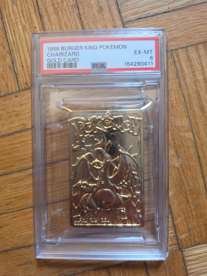 1999 Burger King Pokemon Charizard Gold Card - photo 3