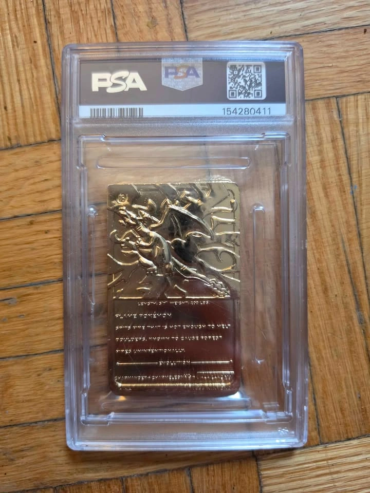 1999 Burger King Pokemon Charizard Gold Card - photo 4