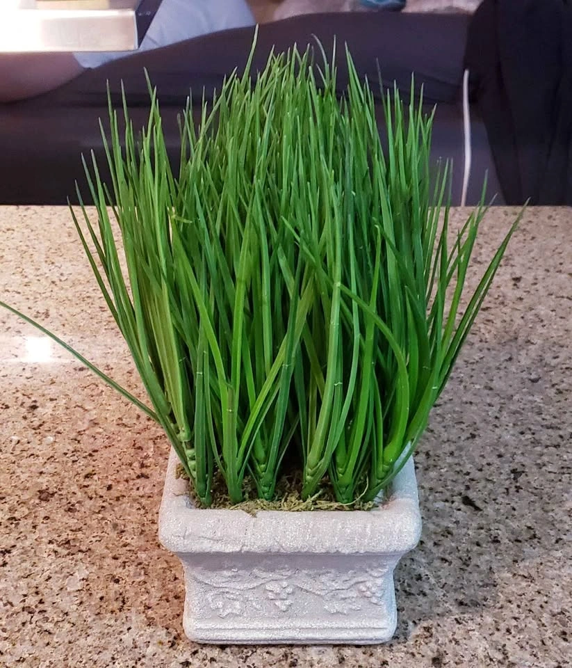 Decorative Potted Faux Grass - photo 2