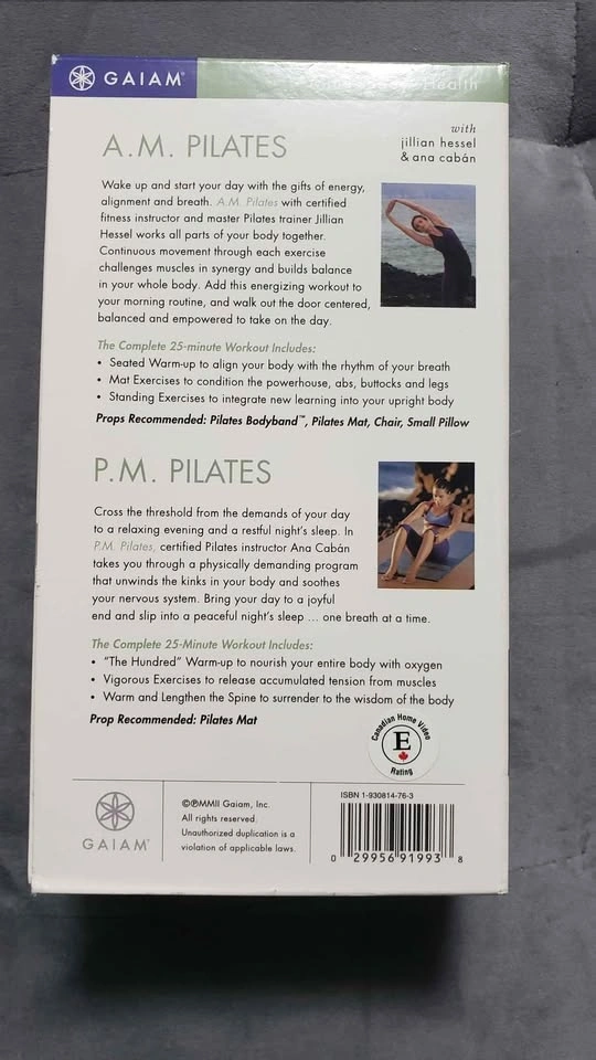 Pilates AM & PM Box Set (2 VHS Tapes) - photo 3