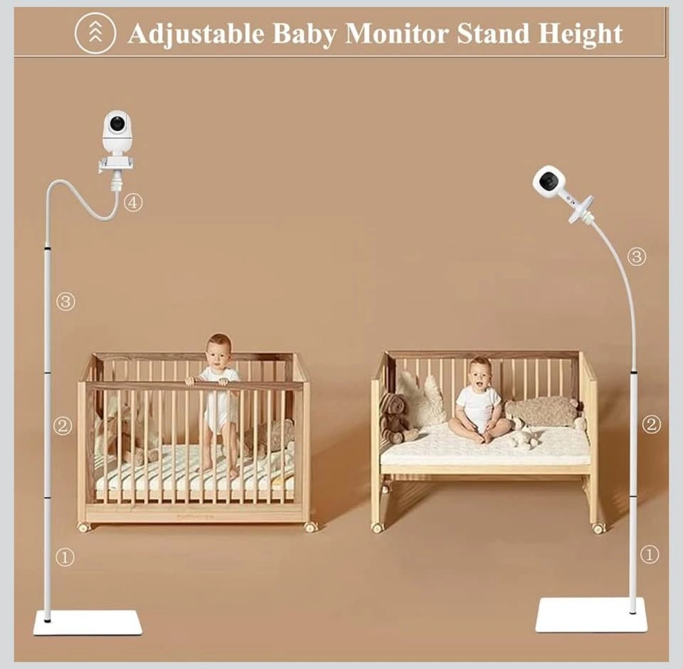 New Baby Monitor Floor Stand – Adjustable Gooseneck Holder - photo 3