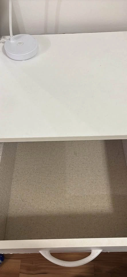 MOVING SALE White Nightstand with Drawer - photo 2