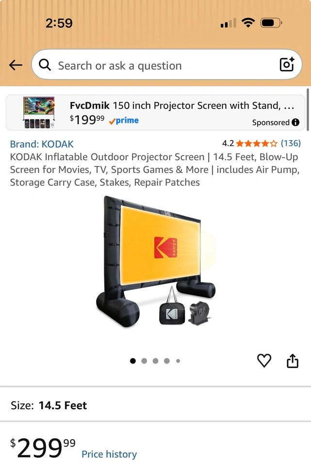 Kodak Inflatable Projector Screen - photo 4