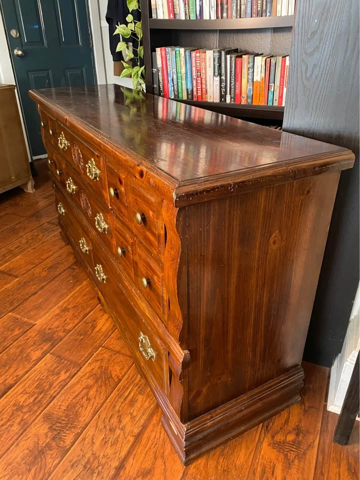 FREE DELIVERY: Real Wood Dresser $180 (HRM) - photo 2