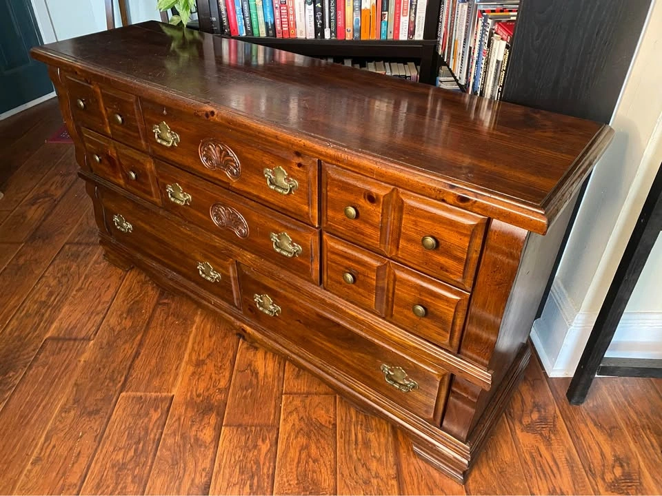 FREE DELIVERY: Real Wood Dresser $180 (HRM) - photo 3