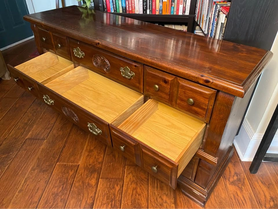 FREE DELIVERY: Real Wood Dresser $180 (HRM) - photo 5