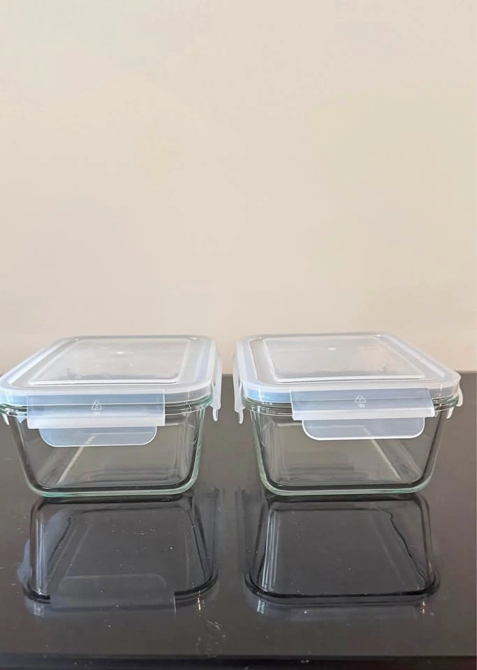 Glass Lock Containers 2 Pieces