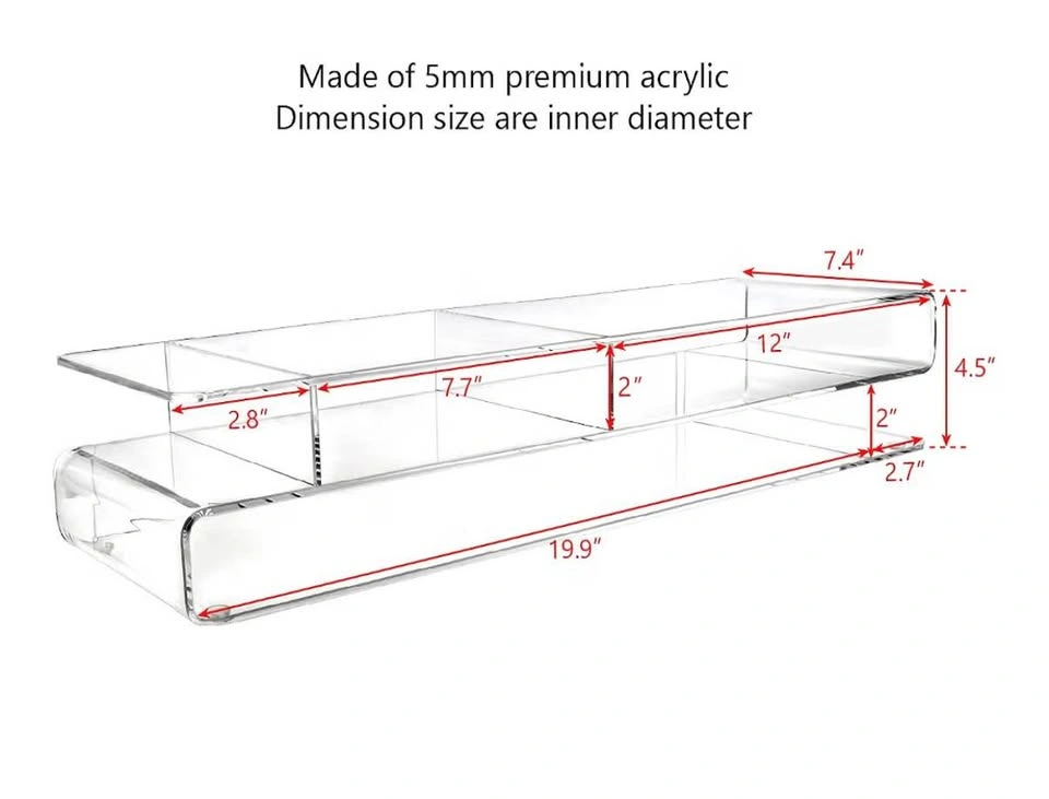 Hard Acrylic Monitor Stand Riser - photo 2