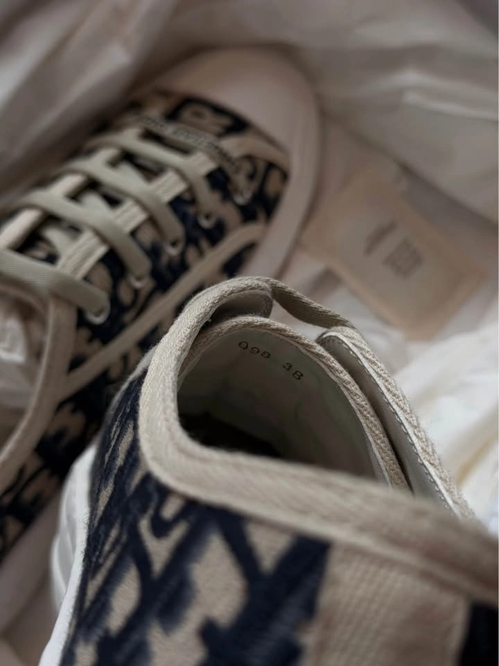 Walk'n'Dior Sneaker Deep Blue Embroidered Size 8 (EU 38) - photo 4