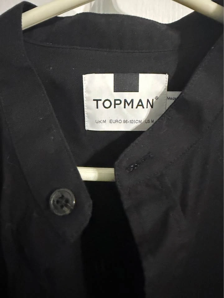 Topman Grandad Collar Short Sleeve Shirt - photo 3