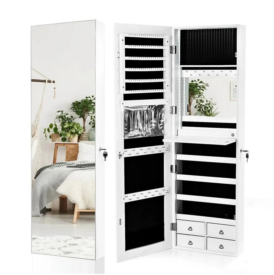 Full-Length Mirror Jewelry Armoire