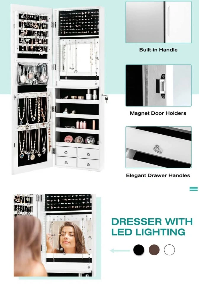 Full-Length Mirror Jewelry Armoire - photo 3